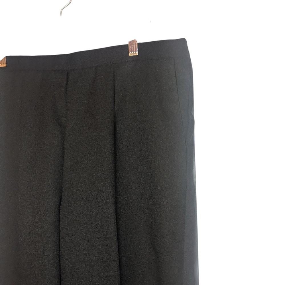Alfred Dunner Black Wide Leg Pants 16W Pull-On Career Classic - Picture 3 of 9